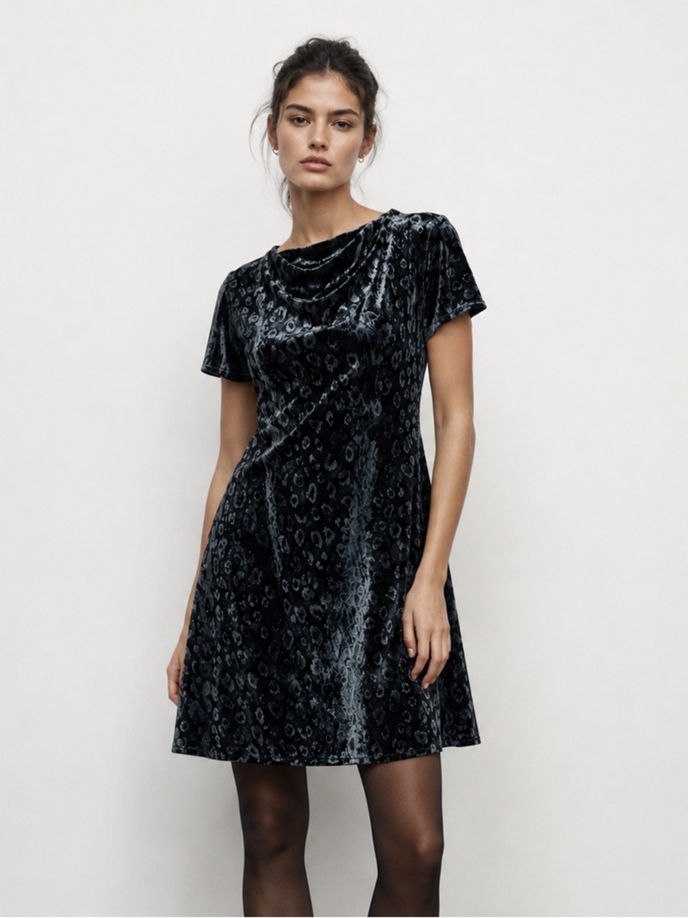 NEW Tomas Maier Velvet Heart Print Dress